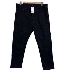NWT H&M black jeans straight‎ leg denim pants size 30